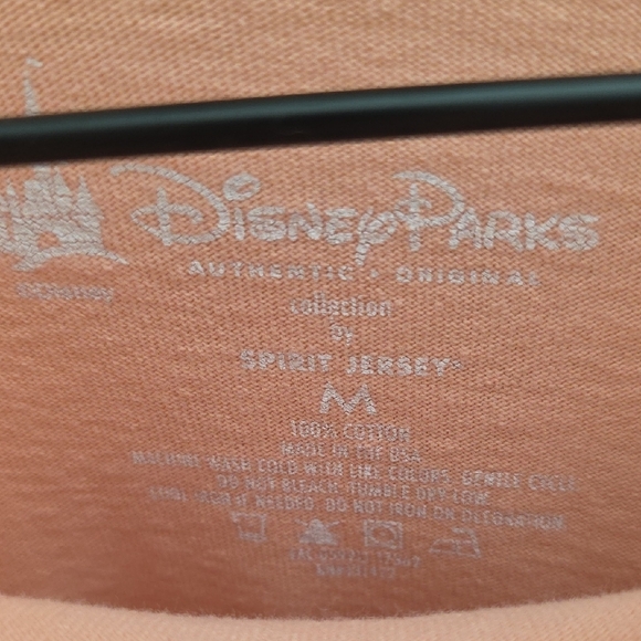 Walt Disney World Rose Gold Spirit Jersey Pink Glitter Puff Print Size Medium - Picture 4 of 8